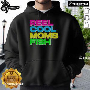 Premium Reel Cool Moms Fish Hoodie in vibrant colors, perfect for fishing enthusiasts and stylish moms.