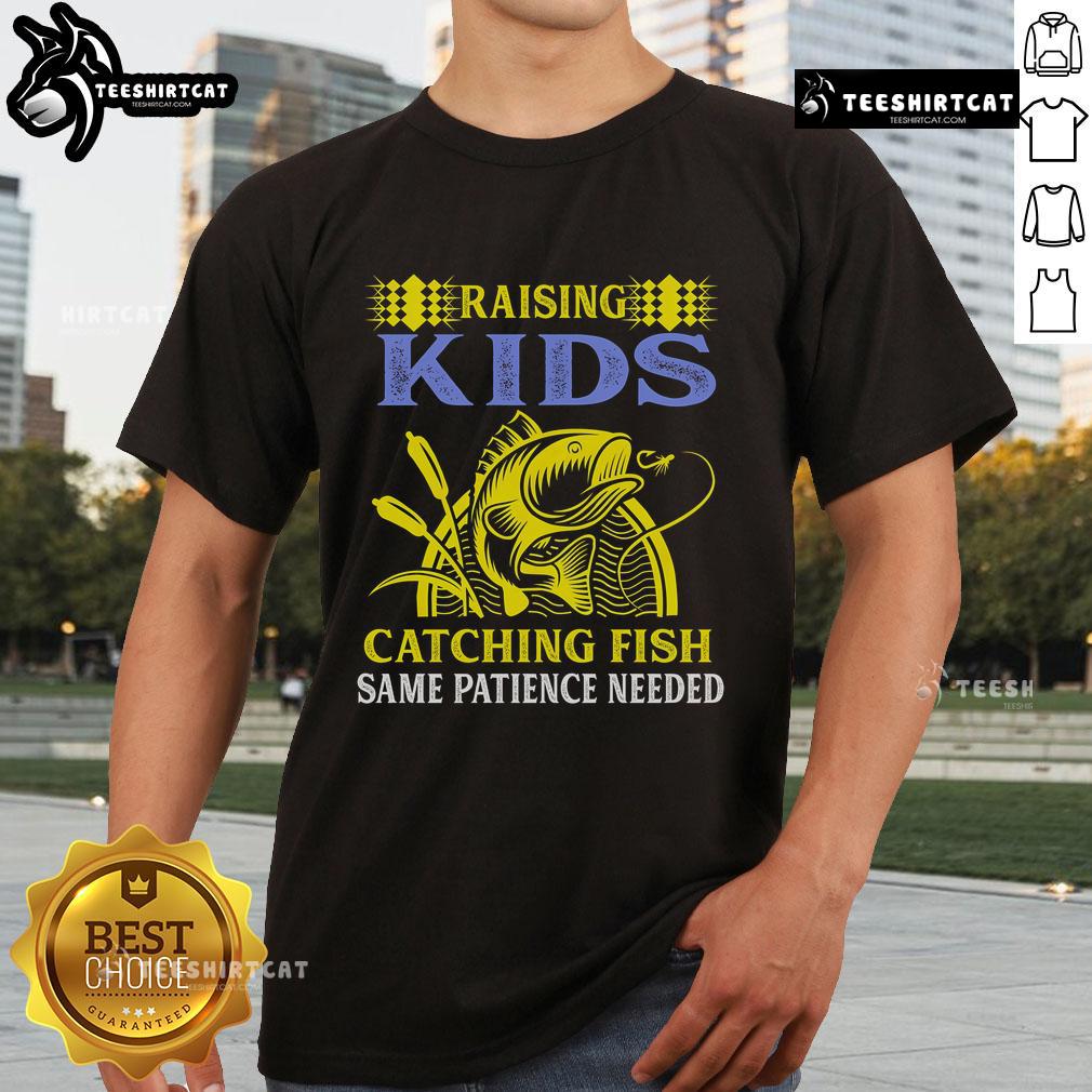 Premium 'Fishing Mom' T-Shirt featuring a design of a fish being caught, perfect for patient anglers and fishing enthusiasts.