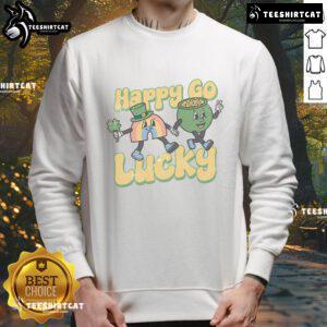 Pretty happy-go-lucky cartoon sweatshirt featuring a cheerful design and vibrant colors, perfect for casual wear.