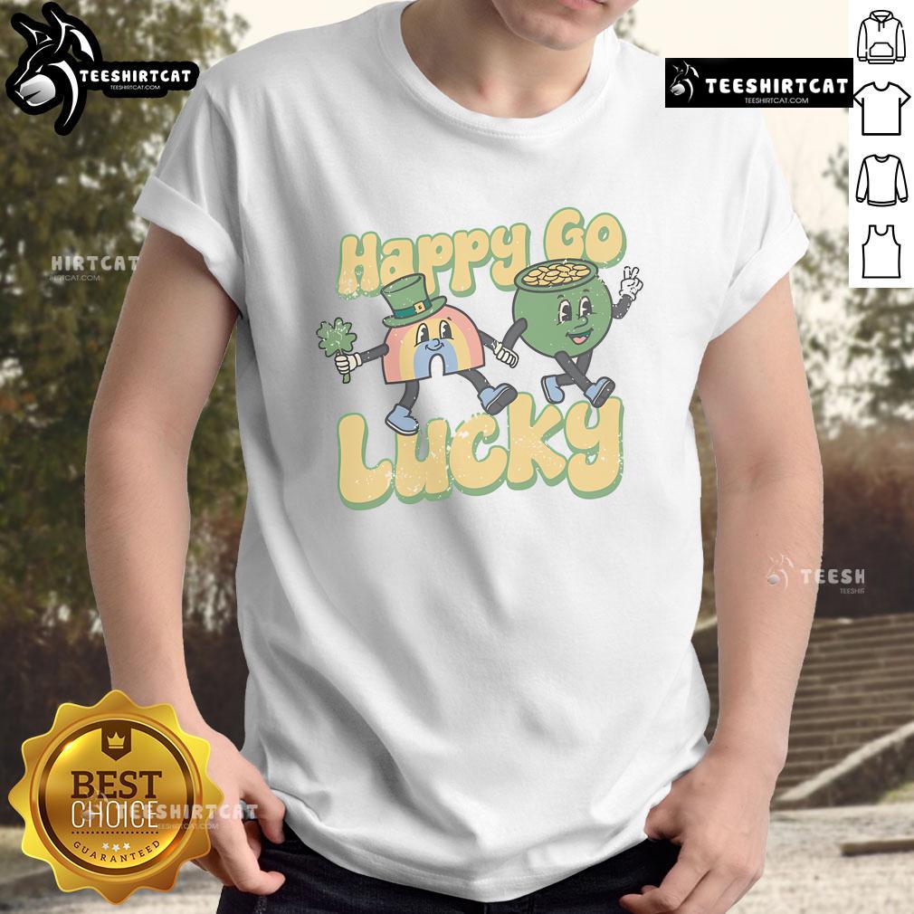 Pretty Happy Go Lucky Cartoon T-Shirt featuring a vibrant graphic design and playful colors for a fun casual look.