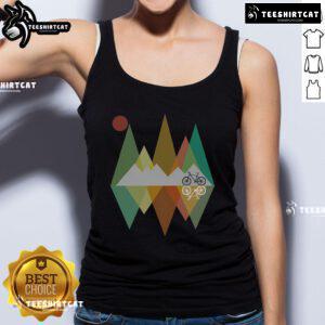 Pretty retro mountain MTB bike vintage tank top featuring a colorful design and classic cycling style for outdoor enthusiasts.