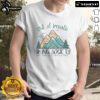 Top Out Of Breath Hiking Society Hiker T-Shirt featuring a scenic mountain design, perfect for outdoor enthusiasts.