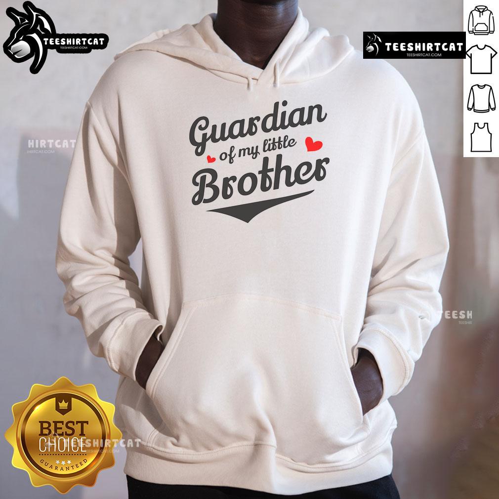Awesome Guardian of My Little Brother Hoodie - Cozy and stylish hoodie featuring a fun graphic for siblings.