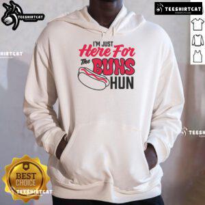 Alt Text: Awesome I'm Just Here for the Buns Hun Hoodie in vibrant colors, perfect for casual wear and fun outings.