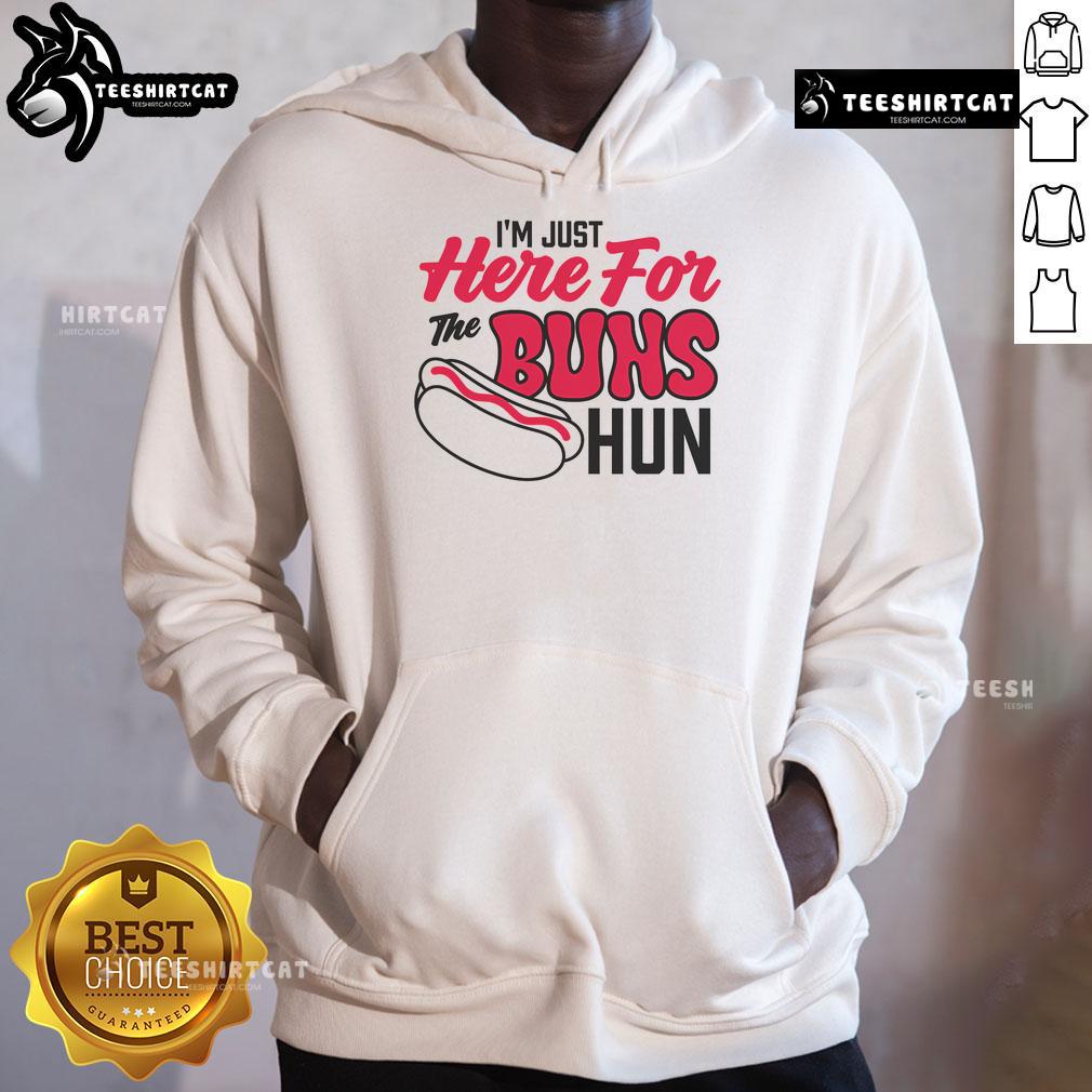 Alt Text: Awesome I'm Just Here for the Buns Hun Hoodie in vibrant colors, perfect for casual wear and fun outings.