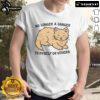 Alt Text: Cute No Longer A Danger To Myself Or Others T-Shirt featuring playful typography on a stylish tee.