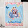 Disney Alice & The White Rabbit Alice In Wonderland Blanket Fleece Customized Blanket