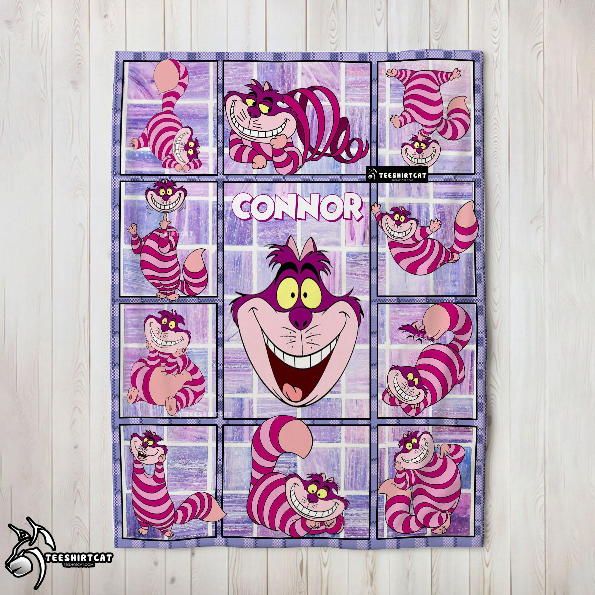 Disney Alice In Wonderland Cheshire Cat Blanket Fleece Customized Blanket