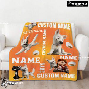 Disney Bolt And Penny Blanket Fleece Customized Blanket