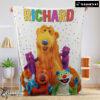 Disney Cartoon Bear In The Big Blue House Blanket Fleece Customized Blanket