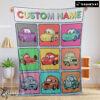 Disney Cartoon Cars With All Friends Blanket Fleece Customized Blanket
