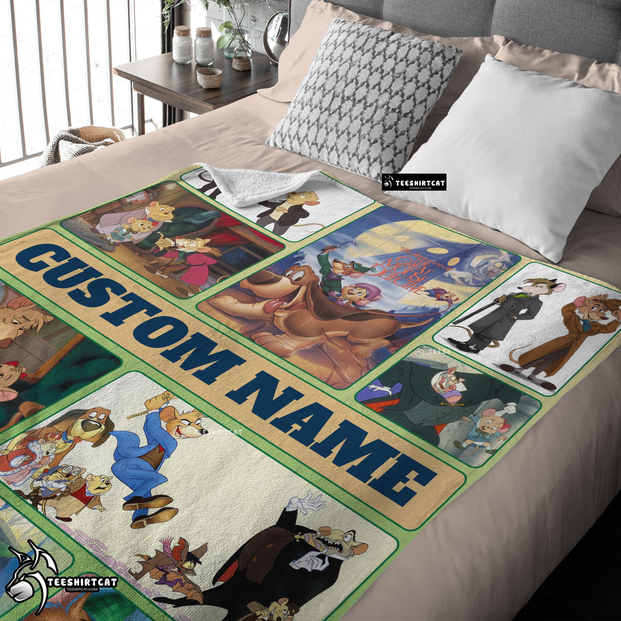 Disney Cartoon Personalized Great Mouse Detective Blanket Fleece Customized Blanket