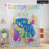 Disney Long Hair Princess Rapunzel Princess Blanket Fleece Customized Blanket
