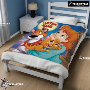 Disney Oliver & Company Jenny Foxworth Oliver Dodger Blanket Fleece Customized Blanket