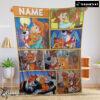 Disney Oliver & Company Jenny Foxworth Oliver Dodger With Friends Blanket Fleece Customized Blanket