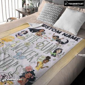 Disney Princess The Fun Never Stops Blanket Fleece Customized Blanket