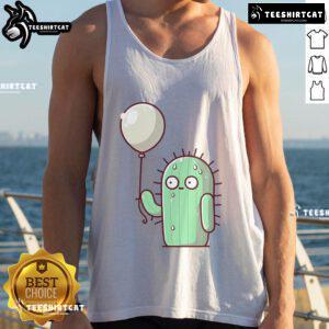 Funny A Prickly Situation cactus tank top featuring a playful cactus graphic, perfect for casual summer wear.