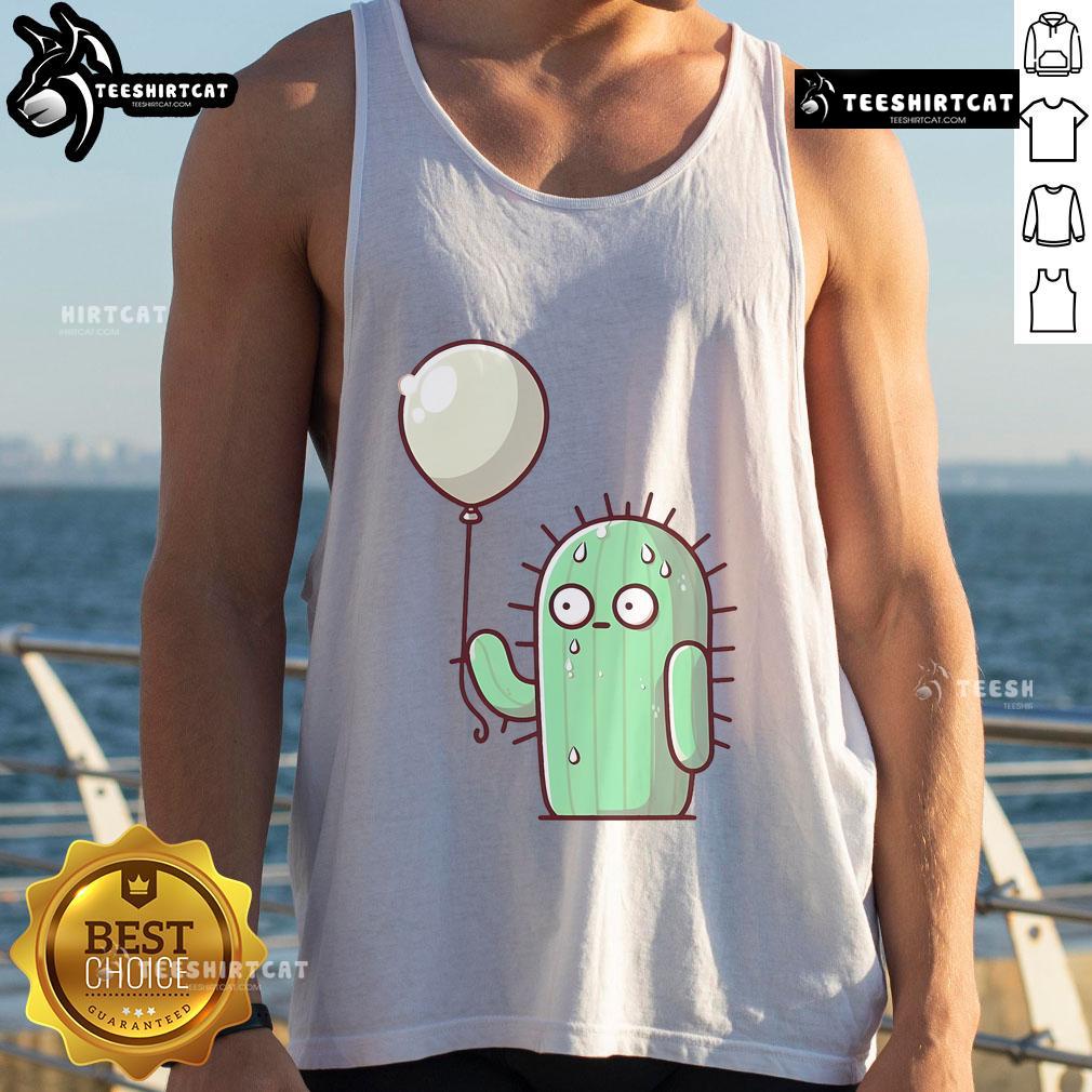 Funny A Prickly Situation cactus tank top featuring a playful cactus graphic, perfect for casual summer wear.