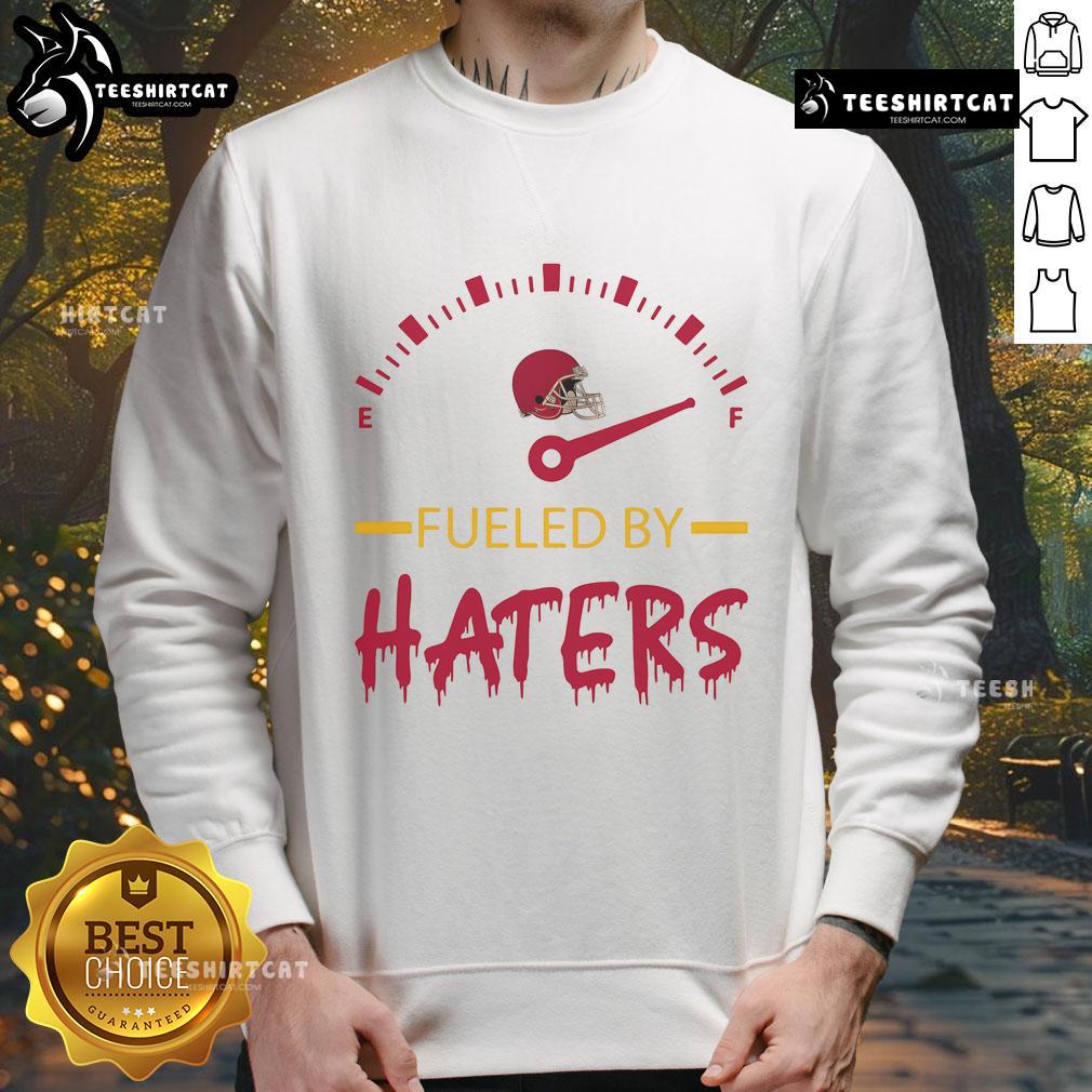 Funny Fueled By Haters Kansas City Football KS Champion Sweatshirt showcasing vibrant design for sports fans.