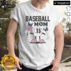 Good Baseball Mom Flower Butterfly T-Shirt featuring a vibrant design celebrating baseball moms with floral and butterfly accents.
