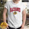 Alt Text: Classic arched logo T-shirt featuring the Chicago Blackhawks, perfect for fans and casual wear.