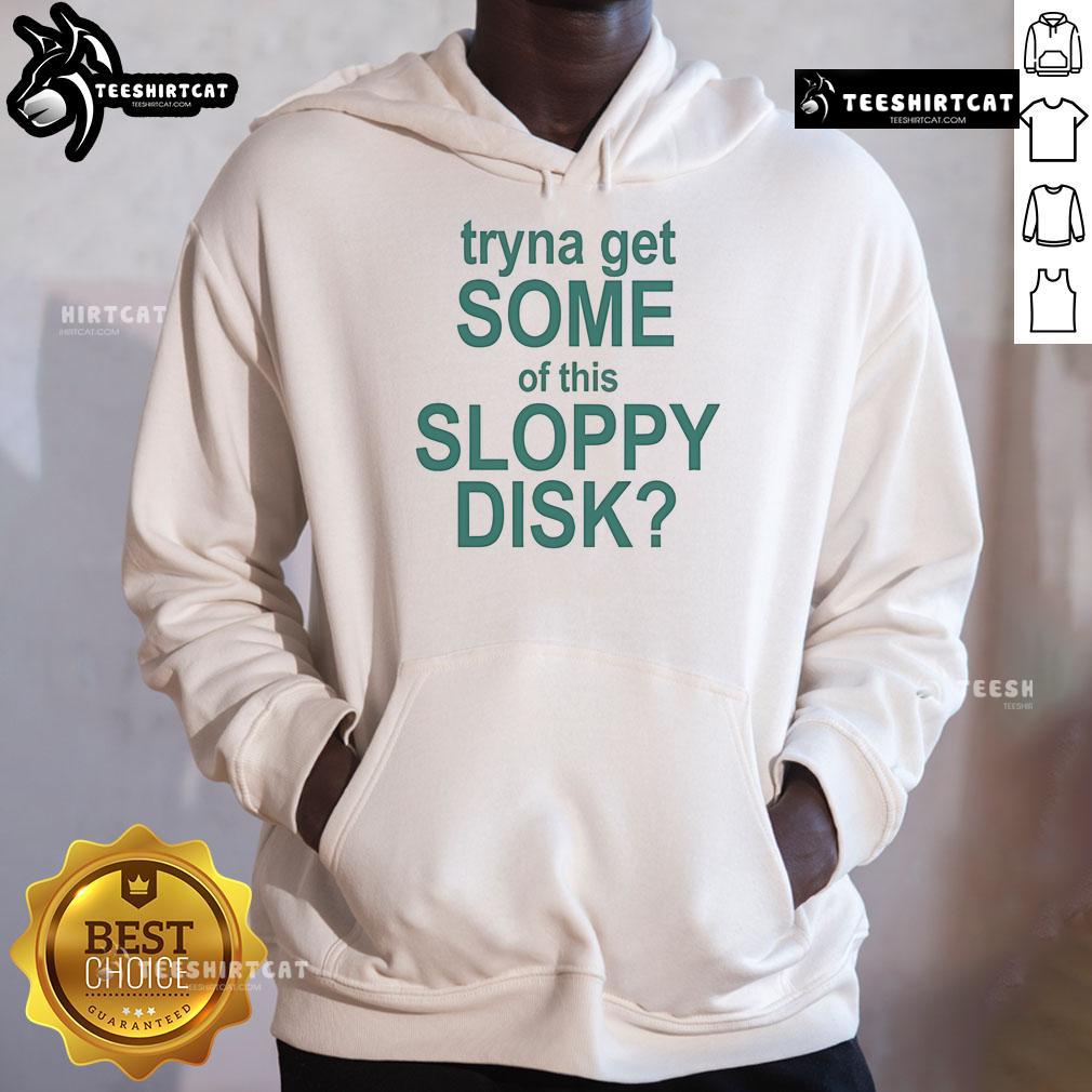 Alt Text: Good Cyklone wearing a trendy Sloppy Disk hoodie, showcasing a stylish streetwear look.