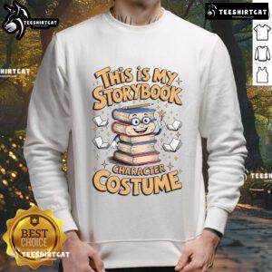 Good Humorous This Is My Storybook Character Costume Sweatshirt featuring playful designs perfect for book lovers.