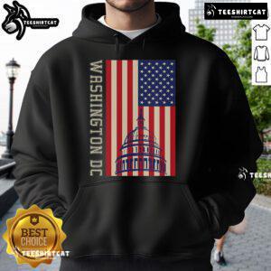 Hot Washington DC Flag of the United States Hoodie featuring a bold design and vibrant colors, perfect for stylish wear.