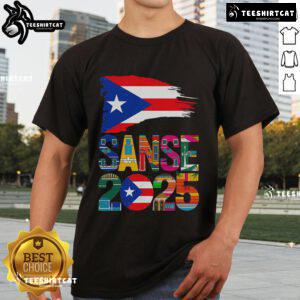 Nice Balcones De Cora Sanse 2025 San Juan Festival San Sebastin T-Shirt featuring vibrant festival graphics and colors.