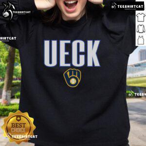 Nice Bob Uecker 'Mr. Baseball' front row legend sweatshirt featuring iconic baseball graphics and vintage style.