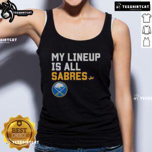 Stylish Nice Buffalo Sabres My Lineup tank top featuring team colors and logo, perfect for fans and game day wear.