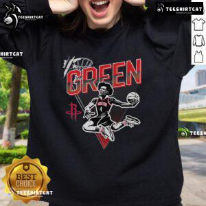 Jalen Green sweatshirt from Nice DraftKings x NBPA collection, featuring vibrant design and basketball-inspired style.