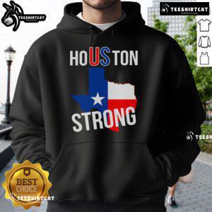 Nice Houston US Strong Texas State Flag Hoodie showcasing vibrant Texas flag design, perfect for proud Texans.
