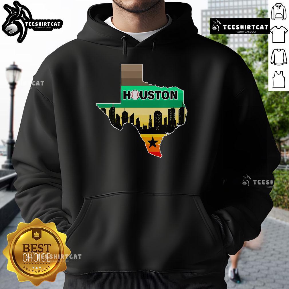 Nice Huston Texas Baseball City Logo Hoodie featuring a stylish design for fans of Houston baseball.
