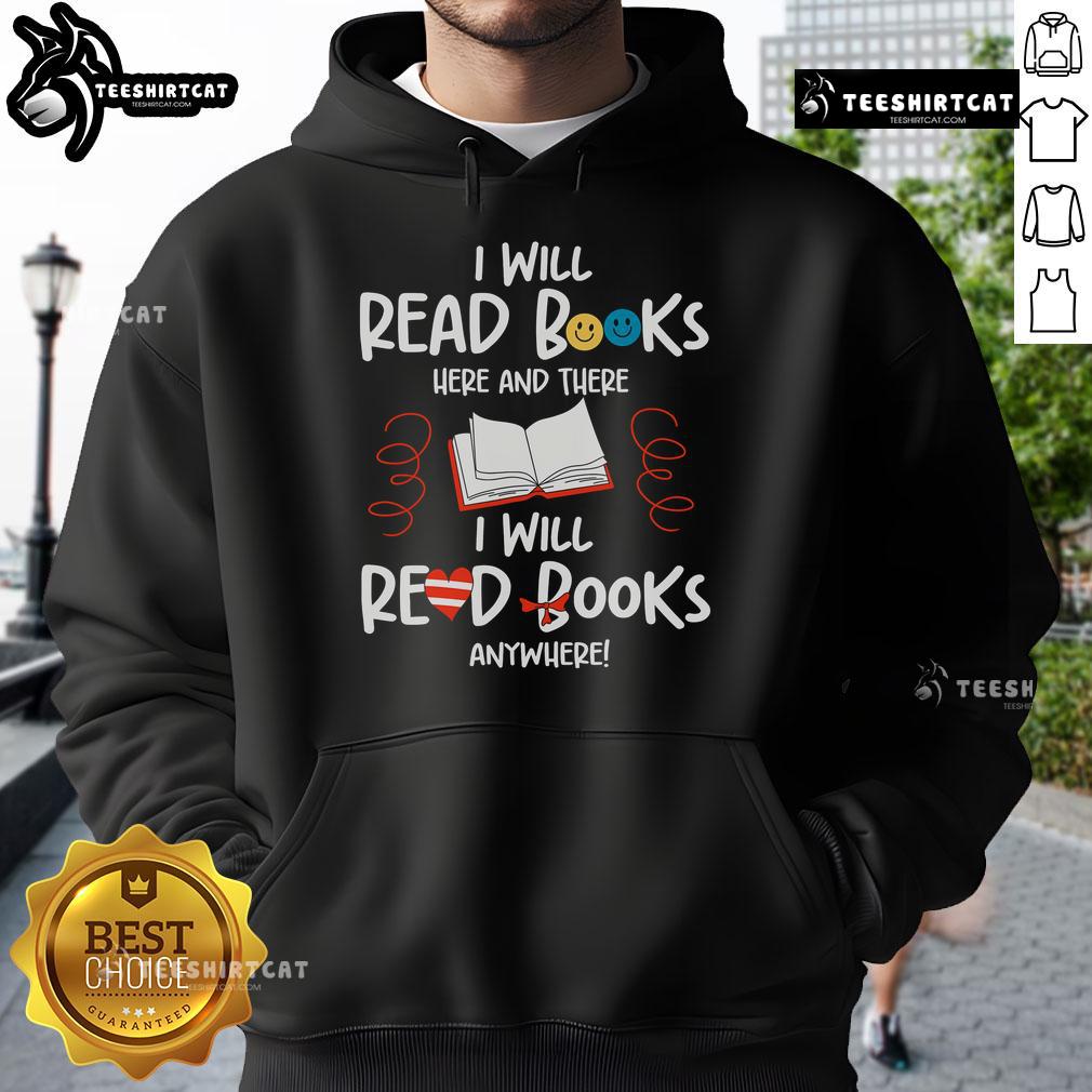Bookworm hoodie for book lovers and teachers, featuring 'Nice, I Will Read Books' design, perfect for cozy reading sessions.