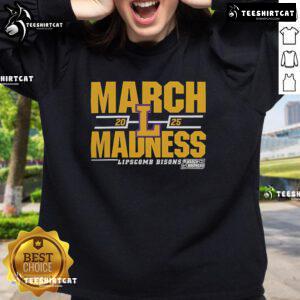 Nice Lipscomb Bisons 2025 March Madness D1 Men's Basketball sweatshirt in vibrant colors, perfect for fans and athletes.