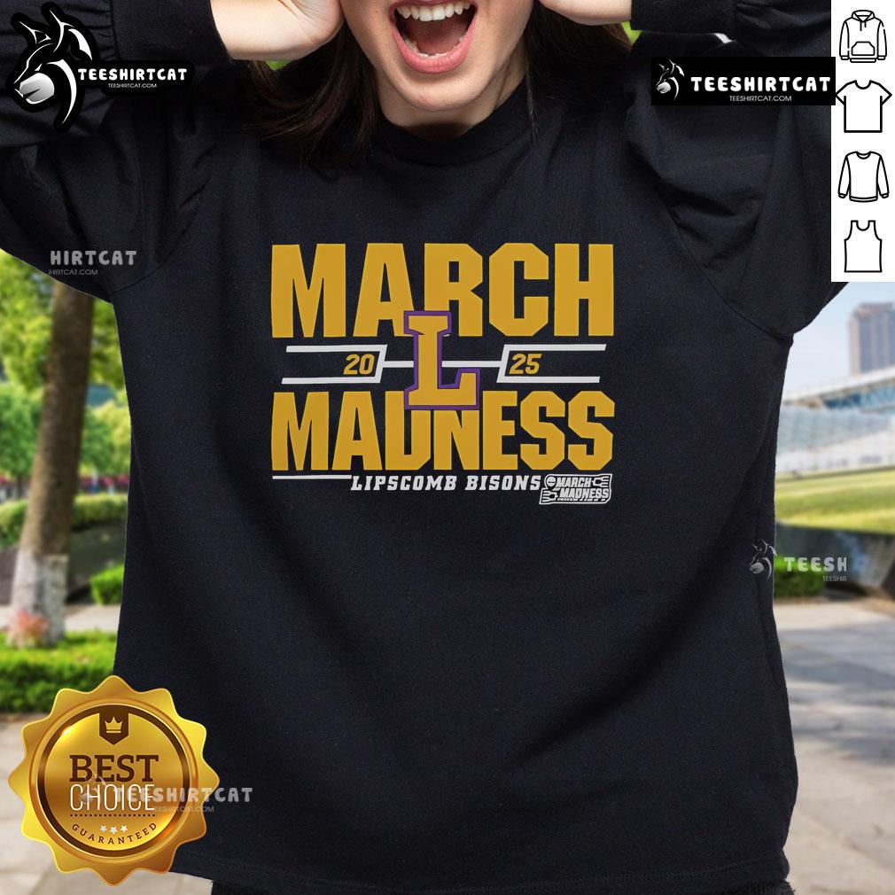 Nice Lipscomb Bisons 2025 March Madness D1 Men's Basketball sweatshirt in vibrant colors, perfect for fans and athletes.