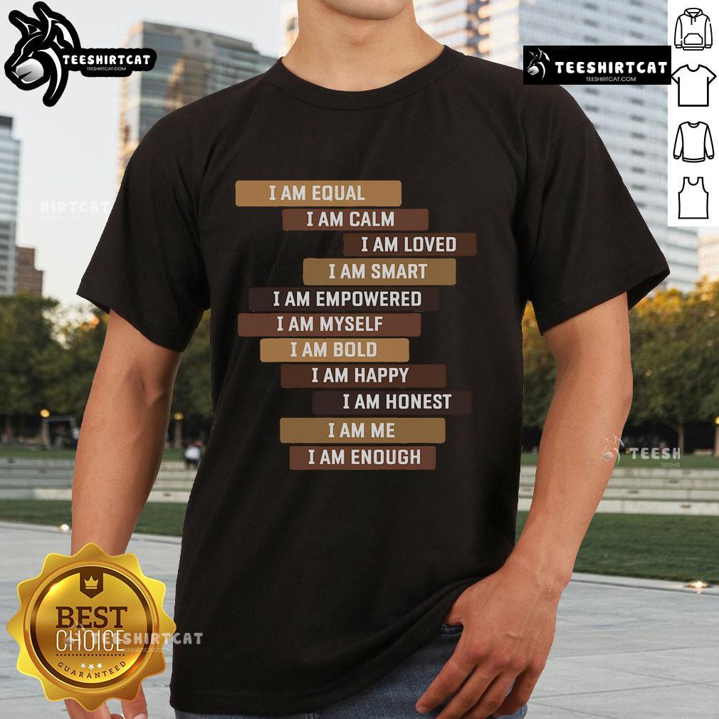 Nice Melanin Goddess T-Shirt featuring positive affirmation quotes for Black educators, celebrating empowerment and pride.