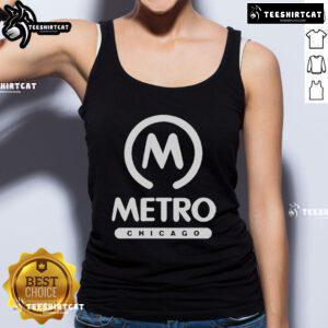 Stylish Nice Metro Chicago logo tank top, perfect for casual wear and showcasing Chicago pride in fashion.