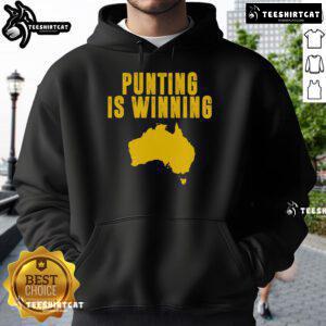 Nice Punting is Winning Football Fan Hoodie for sports enthusiasts, featuring bold design and comfortable fit.