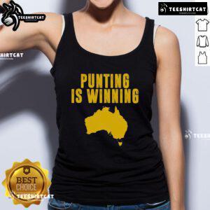 Nice punting is winning football fan tank top featuring a sporty design for passionate football enthusiasts.