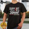 Nice Support Squad Throat Oral Head & Neck Cancer Awareness T-Shirt featuring a vibrant design for cancer awareness.
