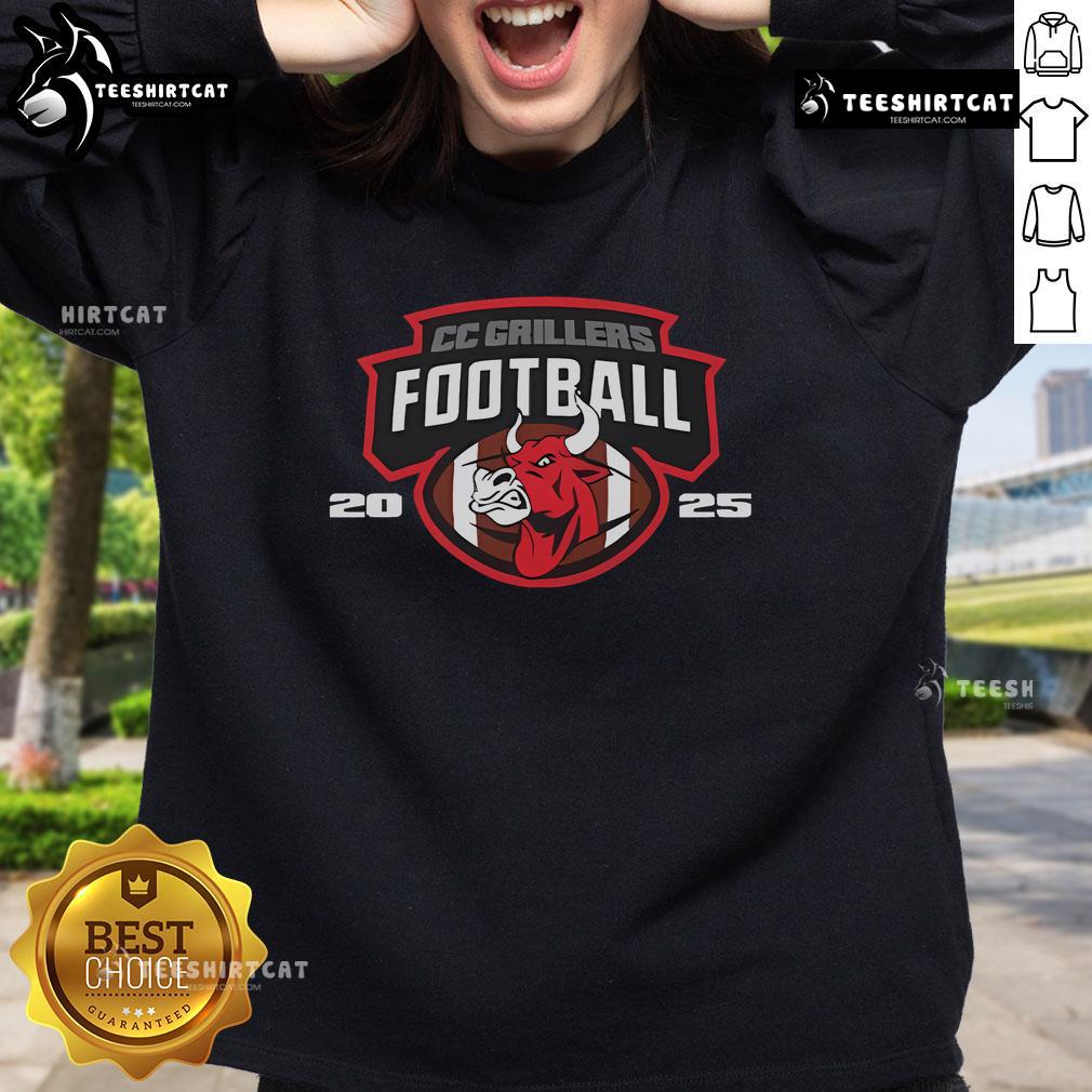 Official CC Grillers Football 2025 Sweatshirt featuring bold logo and sporty design, perfect for fans and players.