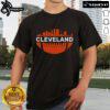 Alt Text: Official Cleveland Ohio Football City Logo T-Shirt featuring a bold logo design, perfect for fans and casual wear.