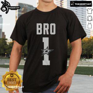 Official Dallas Stars Number 1 Bro T-Shirt featuring vibrant team colors and logo, perfect for any fan's wardrobe.