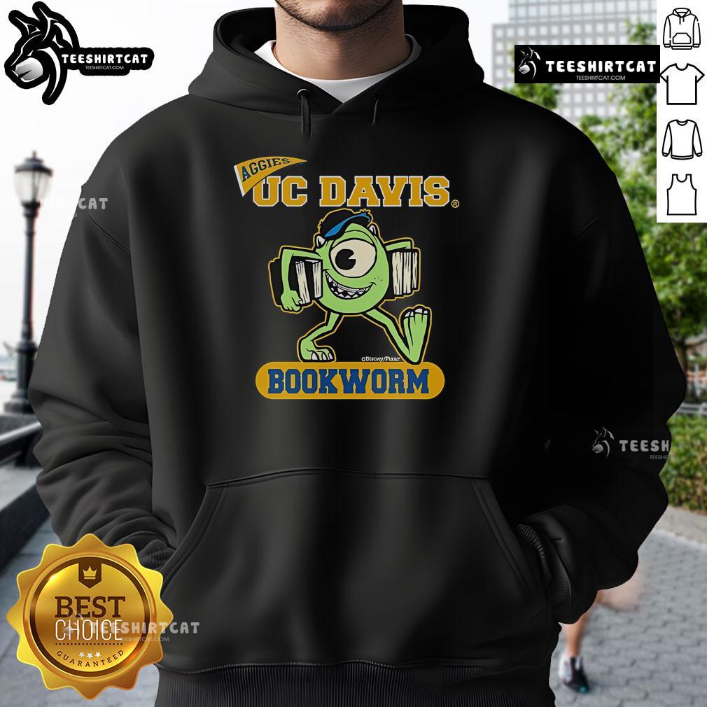Official Disney Aggies UC Davis Bookworm Hoodie featuring vibrant design and cozy fit for fans and students.