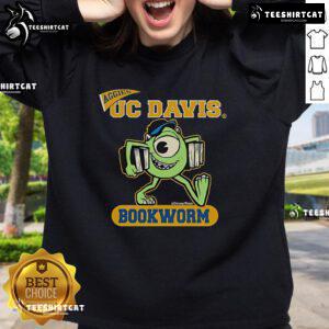 UC Davis Bookworm Sweatshirt featuring Official Disney Aggies design, perfect for fans and students alike.
