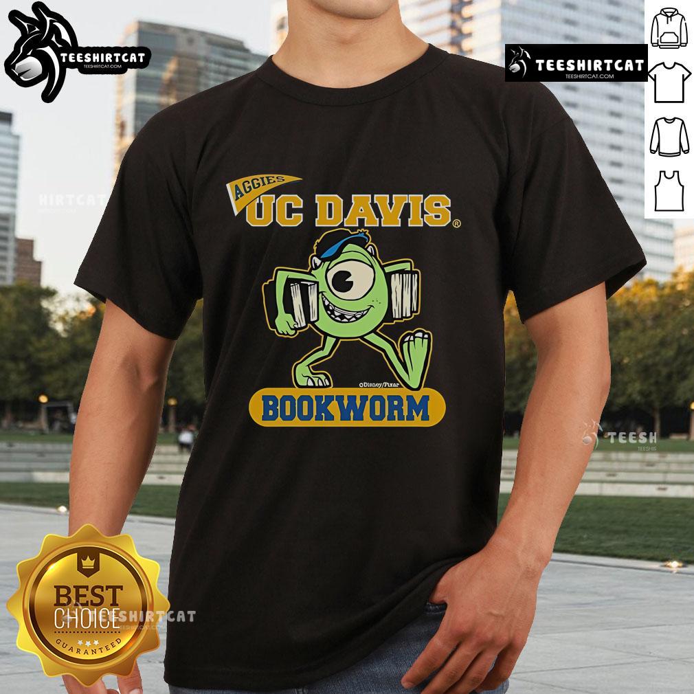 Alt Text: Official Disney Aggies UC Davis Bookworm T-Shirt featuring a vibrant design for fans and students of UC Davis.