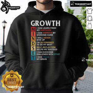 Official Growth Mindset Definition motivational quote on a stylish hoodie, perfect for inspiring personal development.
