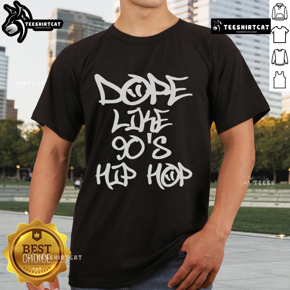 Alt Text: Official I Love 90s Hip Hop t-shirt featuring bold graphics celebrating 90s hip hop culture and style.